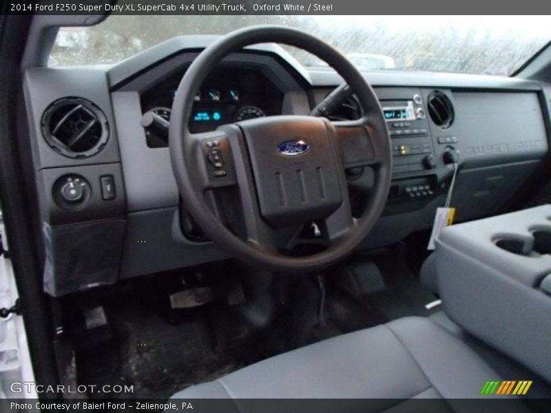 Oxford White / Steel 2014 Ford F250 Super Duty XL SuperCab 4x4 Utility Truck