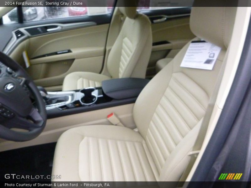 Sterling Gray / Dune 2014 Ford Fusion SE