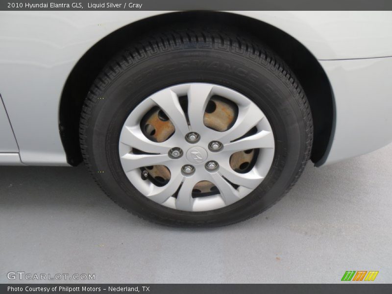 Liquid Silver / Gray 2010 Hyundai Elantra GLS