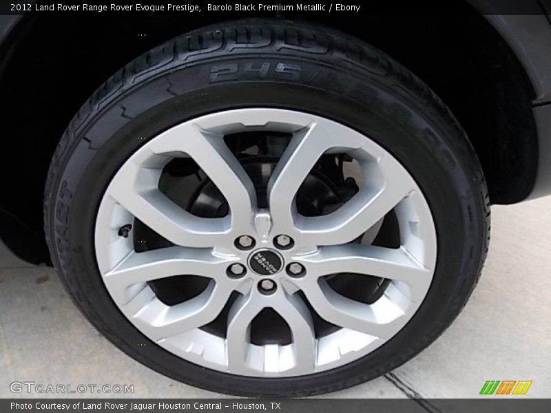 Barolo Black Premium Metallic / Ebony 2012 Land Rover Range Rover Evoque Prestige