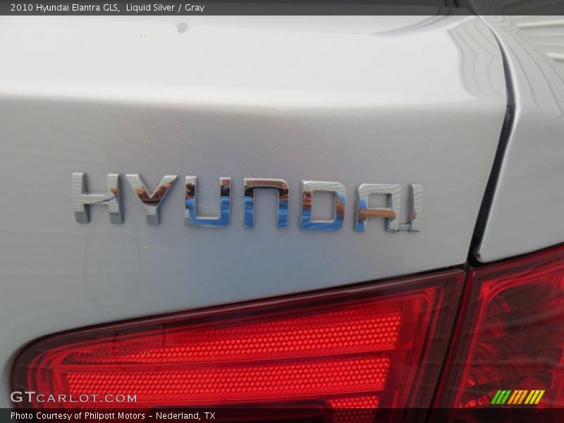 Liquid Silver / Gray 2010 Hyundai Elantra GLS