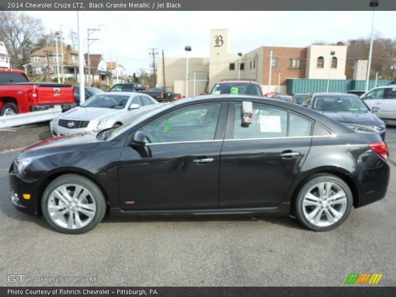 Black Granite Metallic / Jet Black 2014 Chevrolet Cruze LTZ