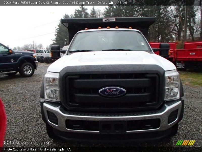 Oxford White / Steel 2014 Ford F450 Super Duty XL Regular Cab 4x4 Dump Truck