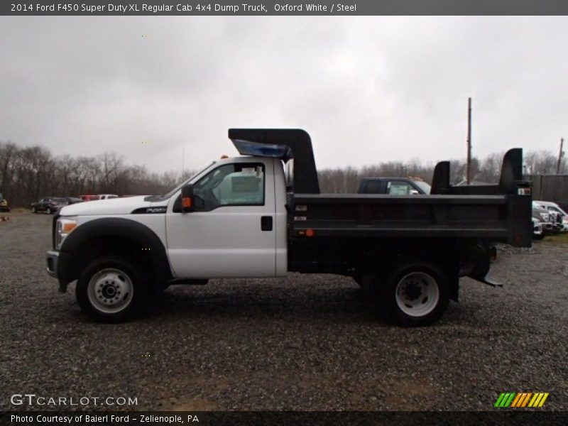 Oxford White / Steel 2014 Ford F450 Super Duty XL Regular Cab 4x4 Dump Truck