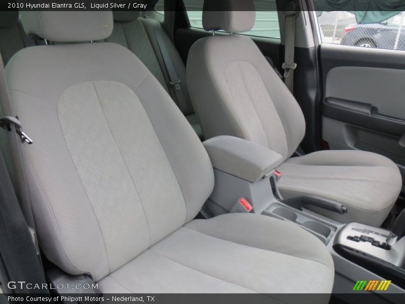 Liquid Silver / Gray 2010 Hyundai Elantra GLS