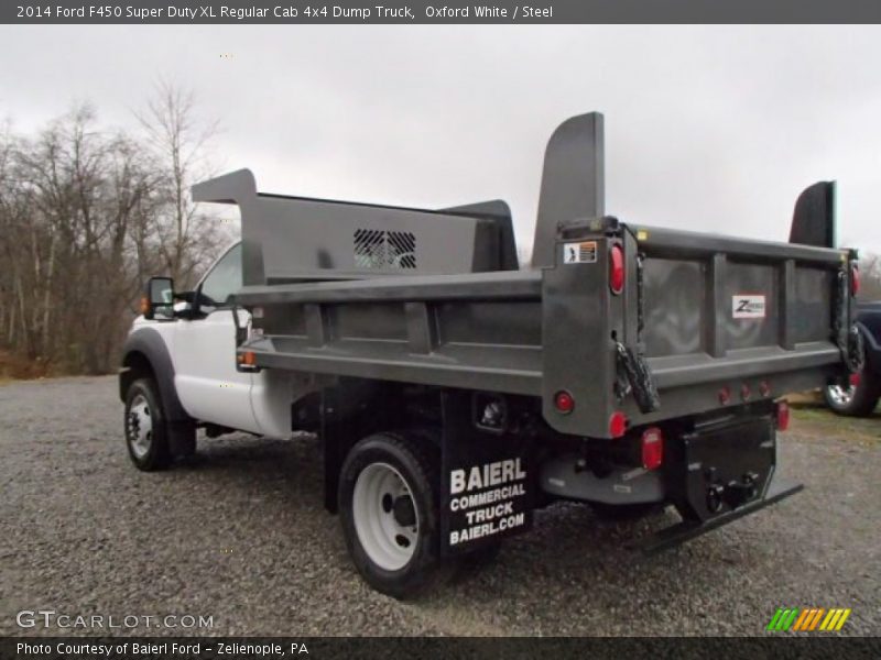 Oxford White / Steel 2014 Ford F450 Super Duty XL Regular Cab 4x4 Dump Truck