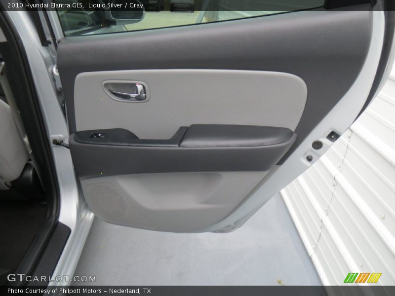 Liquid Silver / Gray 2010 Hyundai Elantra GLS