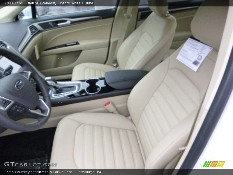 Front Seat of 2014 Fusion SE EcoBoost