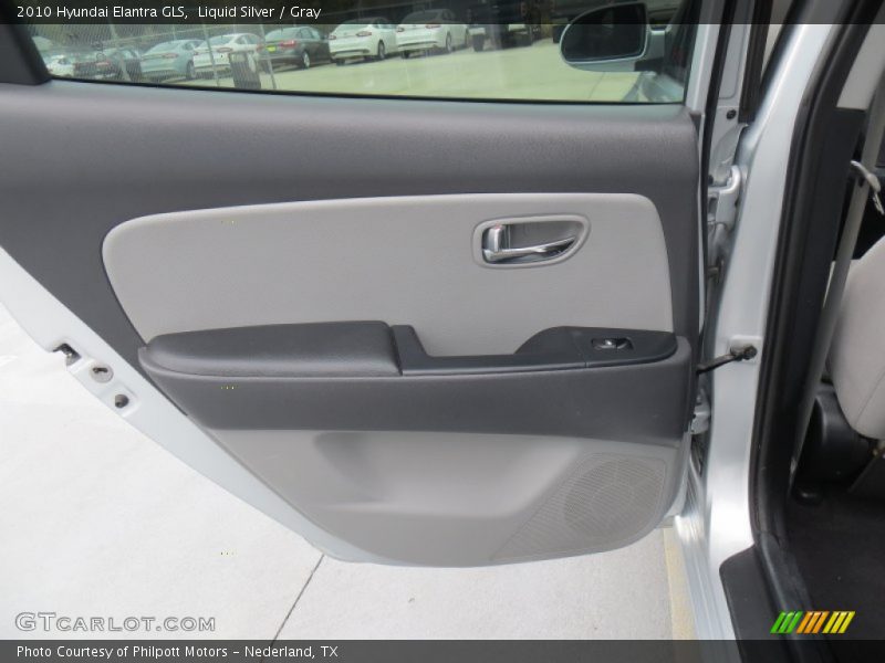 Liquid Silver / Gray 2010 Hyundai Elantra GLS