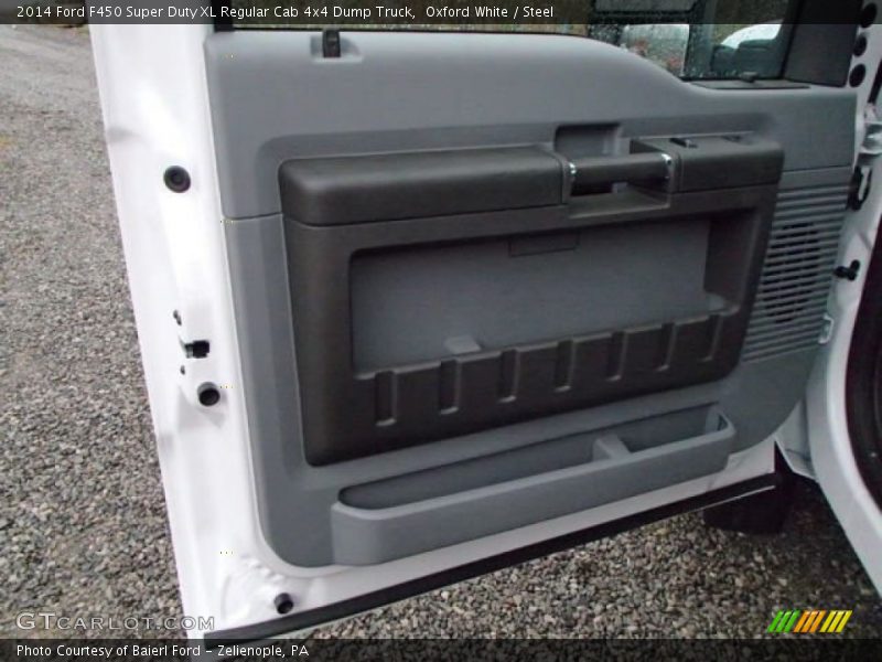 Oxford White / Steel 2014 Ford F450 Super Duty XL Regular Cab 4x4 Dump Truck