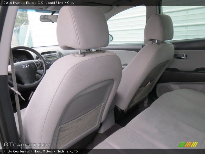 Liquid Silver / Gray 2010 Hyundai Elantra GLS