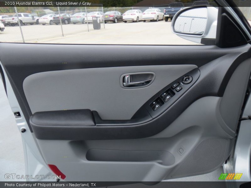 Liquid Silver / Gray 2010 Hyundai Elantra GLS