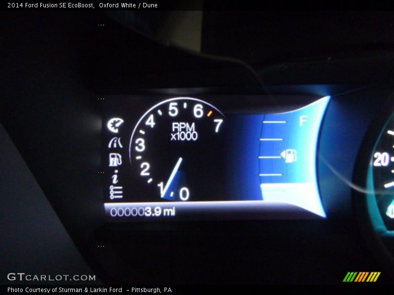 Oxford White / Dune 2014 Ford Fusion SE EcoBoost