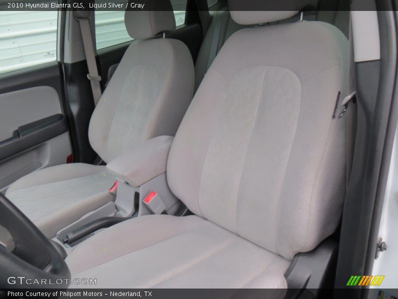 Liquid Silver / Gray 2010 Hyundai Elantra GLS