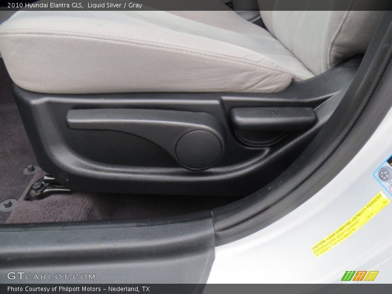 Liquid Silver / Gray 2010 Hyundai Elantra GLS