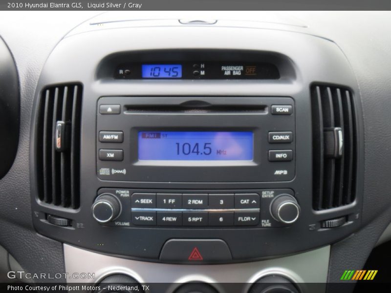 Liquid Silver / Gray 2010 Hyundai Elantra GLS
