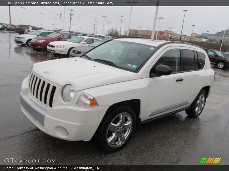 Stone White / Pastel Slate Gray 2007 Jeep Compass Limited 4x4