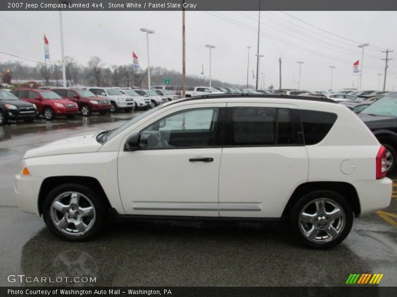 Stone White / Pastel Slate Gray 2007 Jeep Compass Limited 4x4