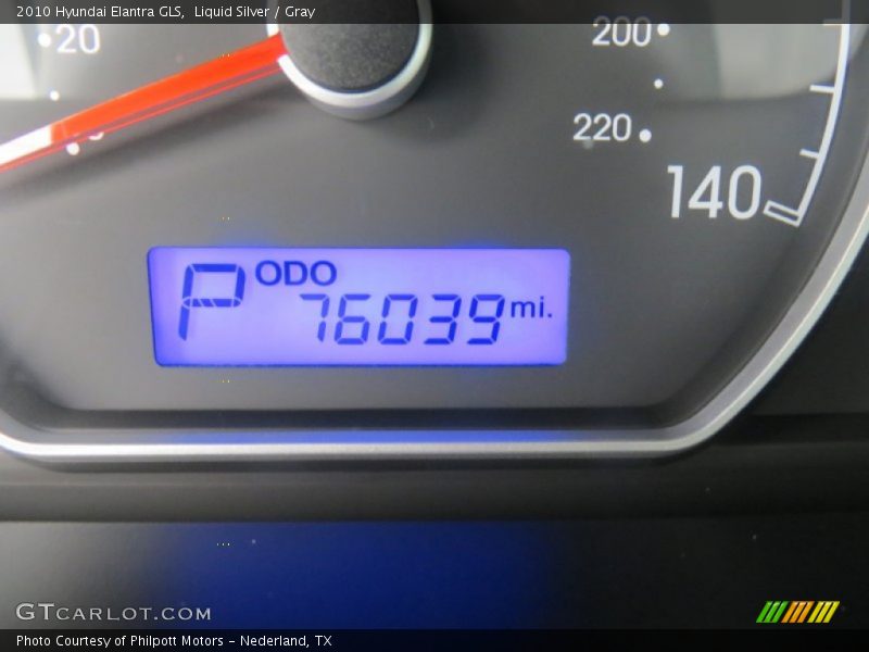 Liquid Silver / Gray 2010 Hyundai Elantra GLS