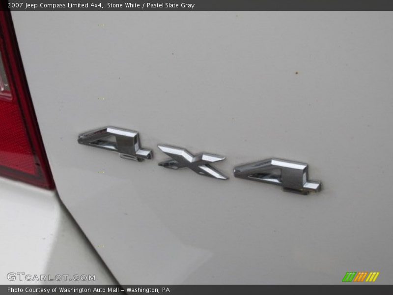 Stone White / Pastel Slate Gray 2007 Jeep Compass Limited 4x4