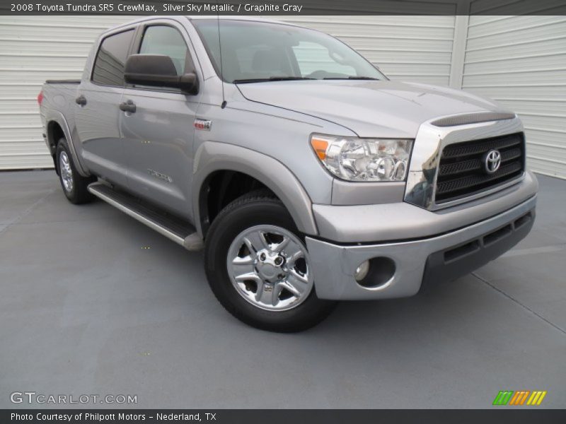 Silver Sky Metallic / Graphite Gray 2008 Toyota Tundra SR5 CrewMax