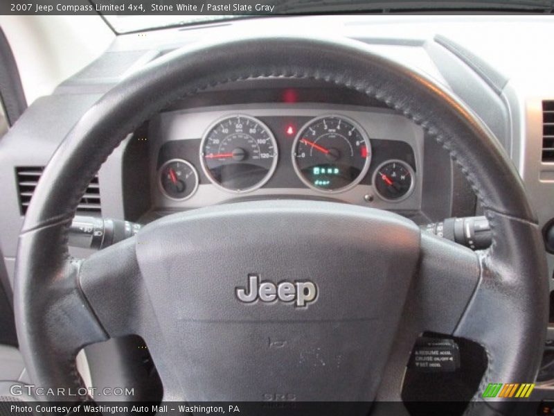 Stone White / Pastel Slate Gray 2007 Jeep Compass Limited 4x4