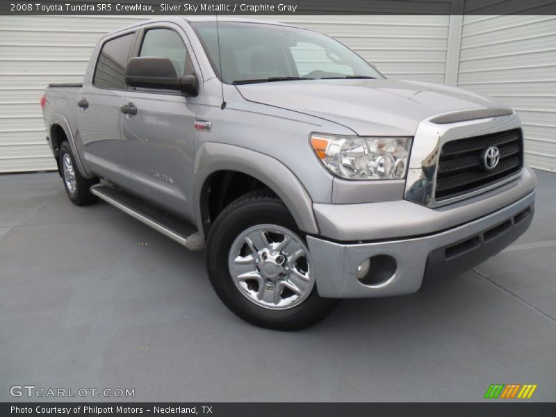 Silver Sky Metallic / Graphite Gray 2008 Toyota Tundra SR5 CrewMax