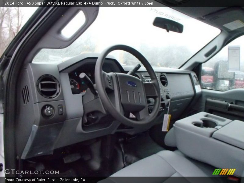 Steel Interior - 2014 F450 Super Duty XL Regular Cab 4x4 Dump Truck 