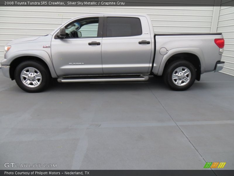 Silver Sky Metallic / Graphite Gray 2008 Toyota Tundra SR5 CrewMax