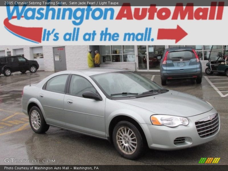 Satin Jade Pearl / Light Taupe 2005 Chrysler Sebring Touring Sedan