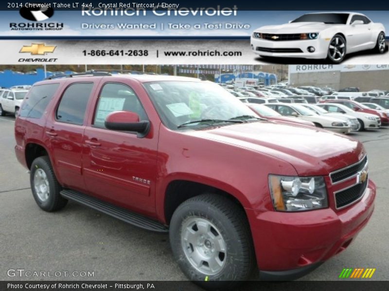 Crystal Red Tintcoat / Ebony 2014 Chevrolet Tahoe LT 4x4