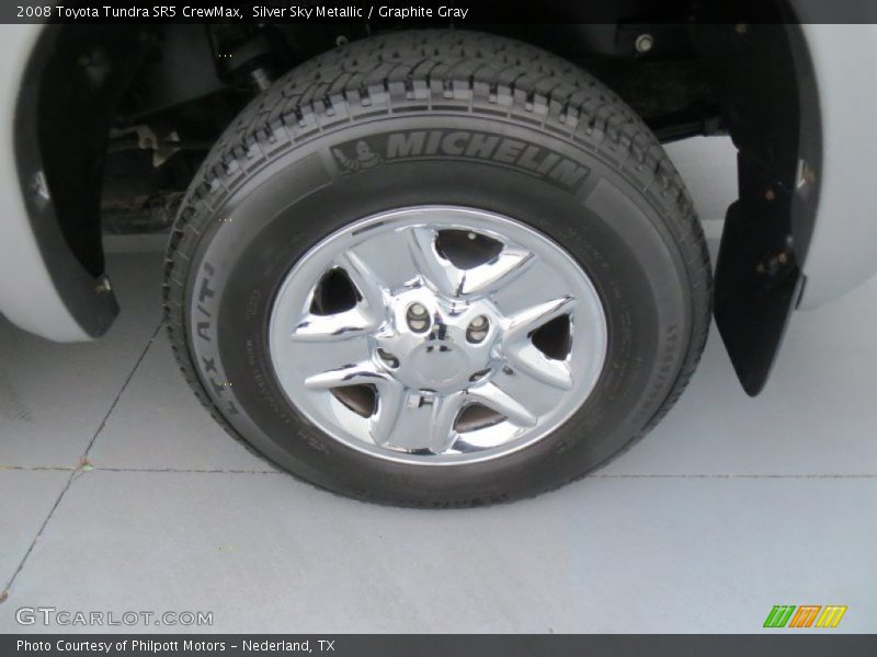 Silver Sky Metallic / Graphite Gray 2008 Toyota Tundra SR5 CrewMax