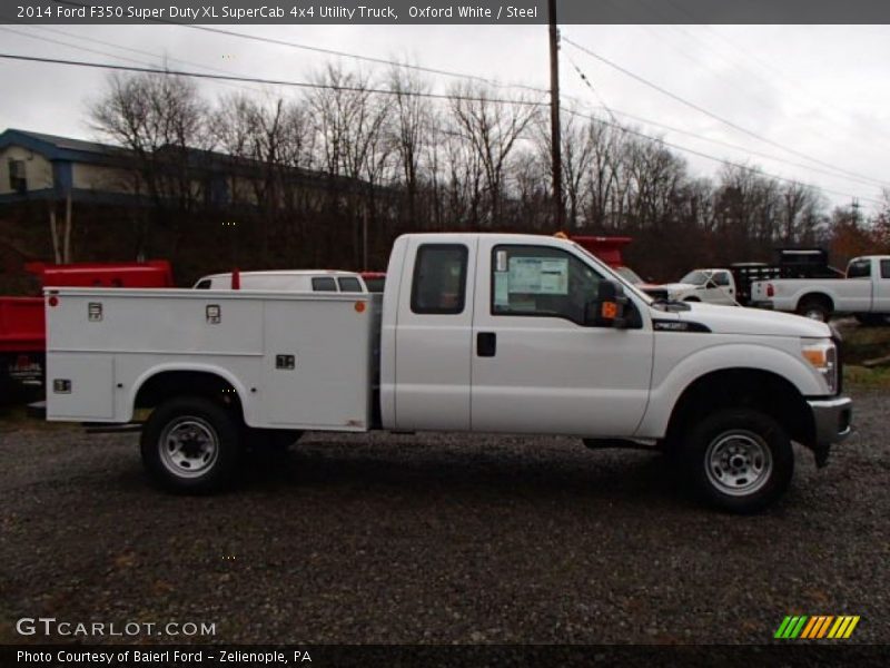 Oxford White / Steel 2014 Ford F350 Super Duty XL SuperCab 4x4 Utility Truck