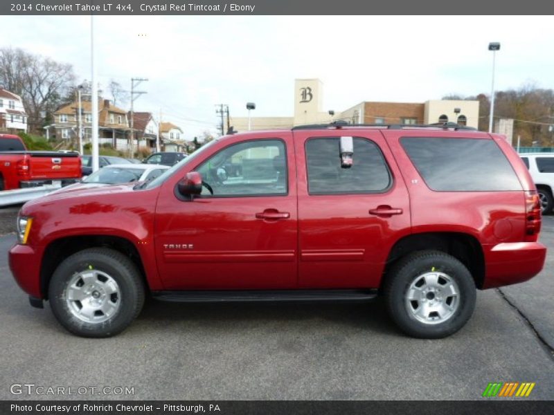 Crystal Red Tintcoat / Ebony 2014 Chevrolet Tahoe LT 4x4