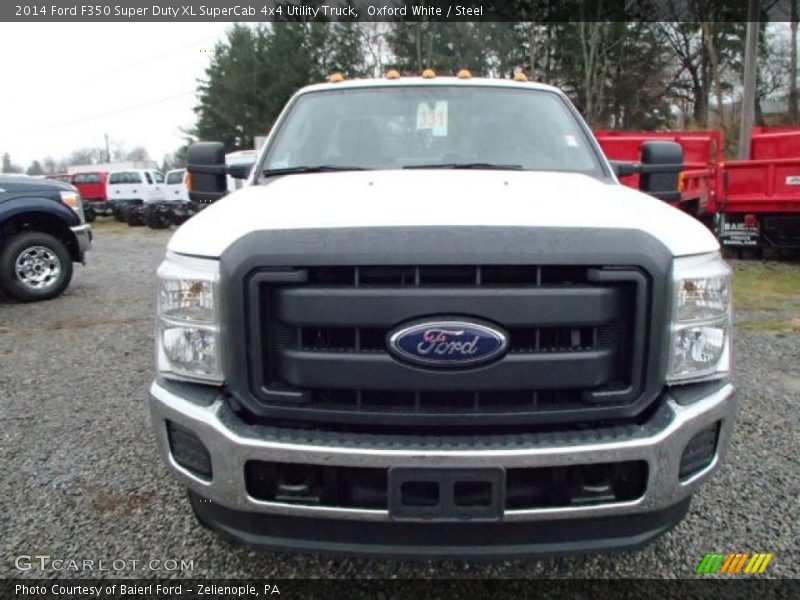 Oxford White / Steel 2014 Ford F350 Super Duty XL SuperCab 4x4 Utility Truck