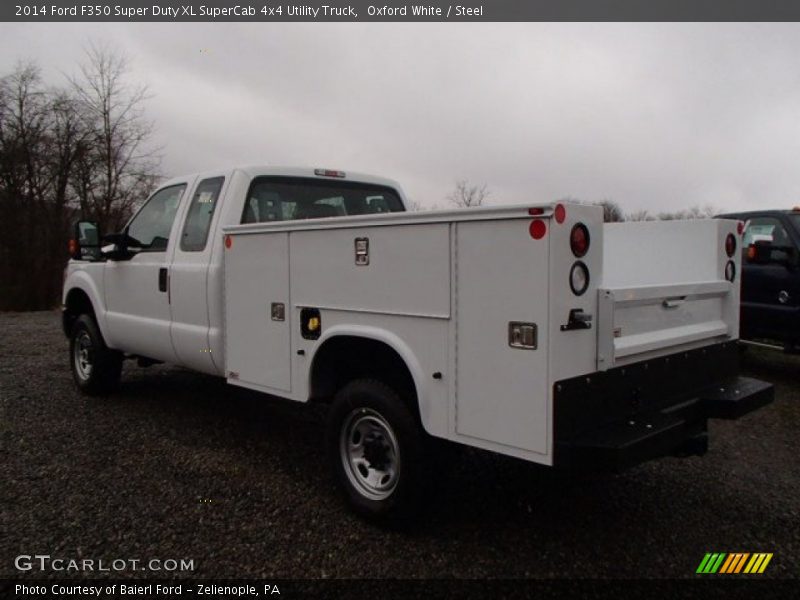 Oxford White / Steel 2014 Ford F350 Super Duty XL SuperCab 4x4 Utility Truck