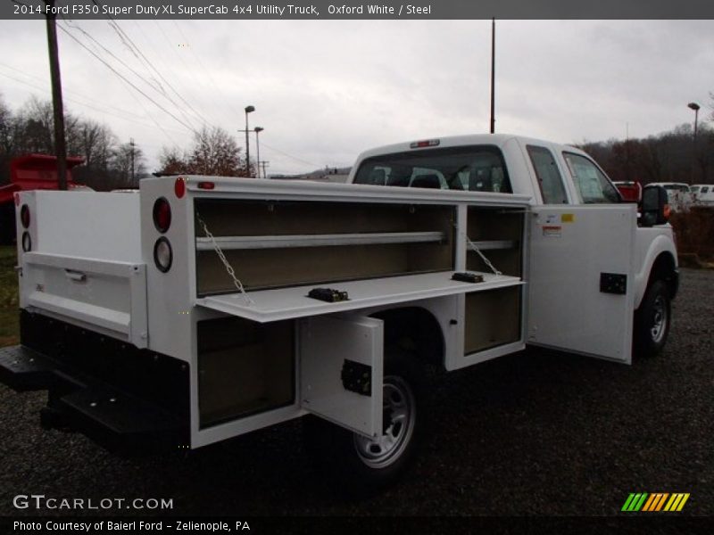 Oxford White / Steel 2014 Ford F350 Super Duty XL SuperCab 4x4 Utility Truck