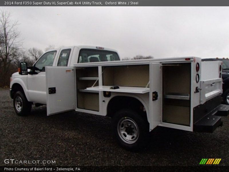 Oxford White / Steel 2014 Ford F350 Super Duty XL SuperCab 4x4 Utility Truck