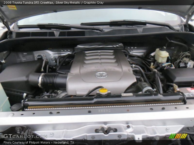 Silver Sky Metallic / Graphite Gray 2008 Toyota Tundra SR5 CrewMax