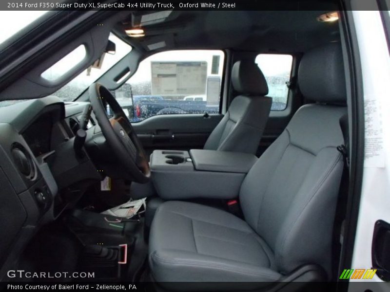 Oxford White / Steel 2014 Ford F350 Super Duty XL SuperCab 4x4 Utility Truck