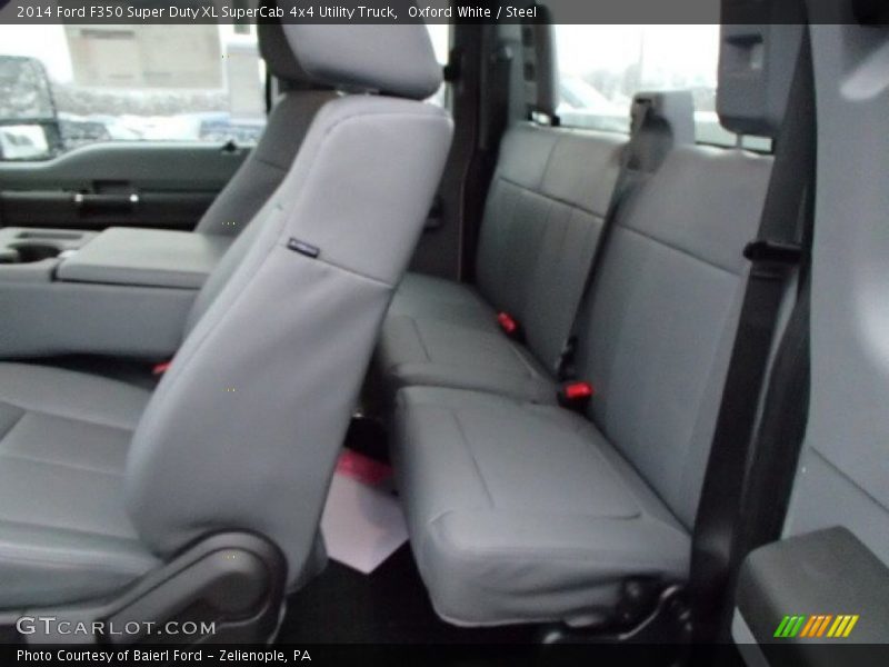Oxford White / Steel 2014 Ford F350 Super Duty XL SuperCab 4x4 Utility Truck