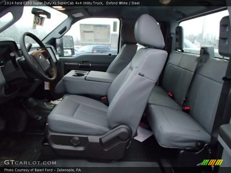Oxford White / Steel 2014 Ford F350 Super Duty XL SuperCab 4x4 Utility Truck