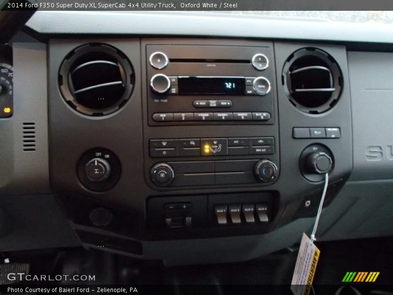Oxford White / Steel 2014 Ford F350 Super Duty XL SuperCab 4x4 Utility Truck