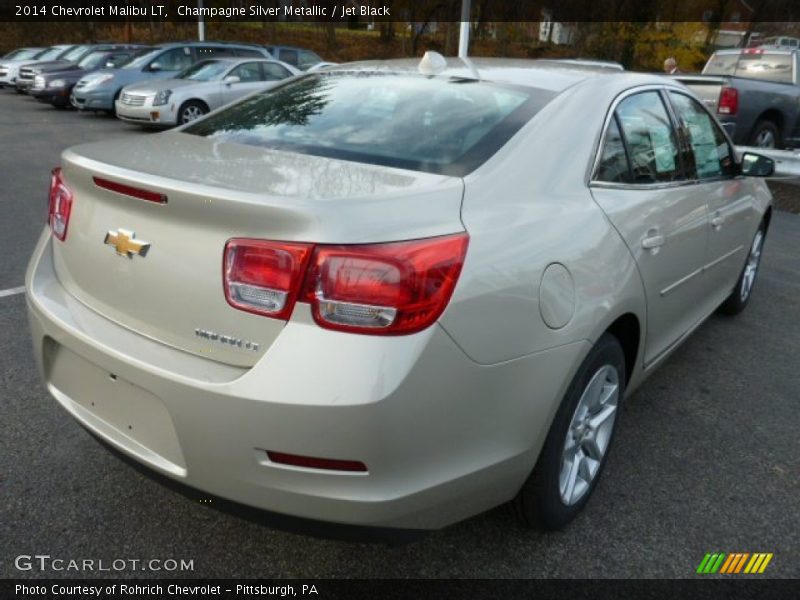 Champagne Silver Metallic / Jet Black 2014 Chevrolet Malibu LT