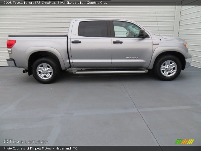 Silver Sky Metallic / Graphite Gray 2008 Toyota Tundra SR5 CrewMax