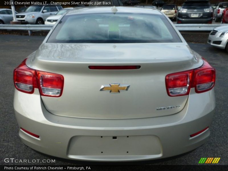 Champagne Silver Metallic / Jet Black 2014 Chevrolet Malibu LT