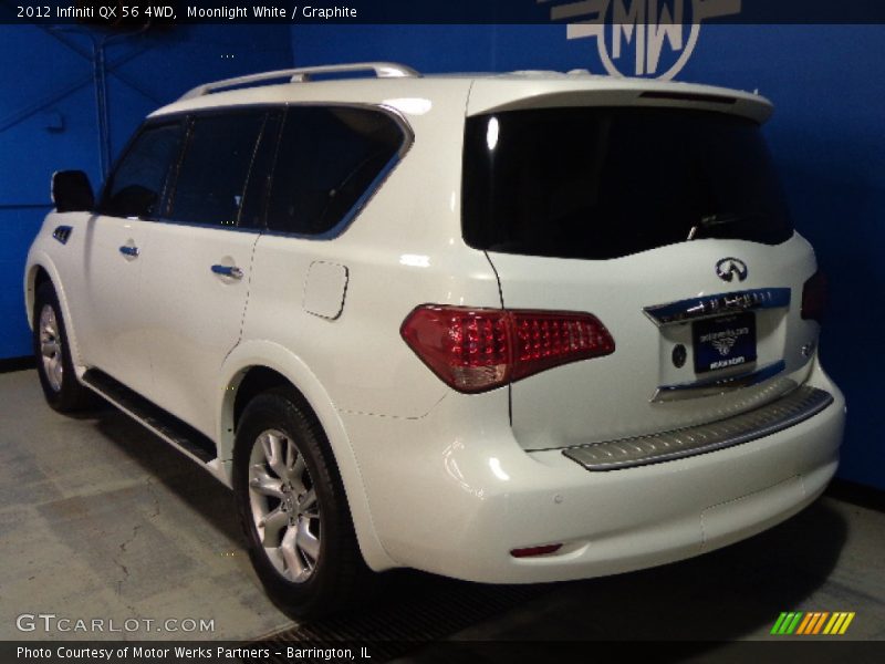 Moonlight White / Graphite 2012 Infiniti QX 56 4WD