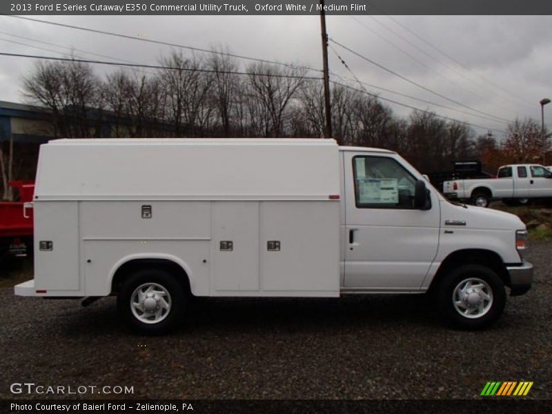 Oxford White / Medium Flint 2013 Ford E Series Cutaway E350 Commercial Utility Truck