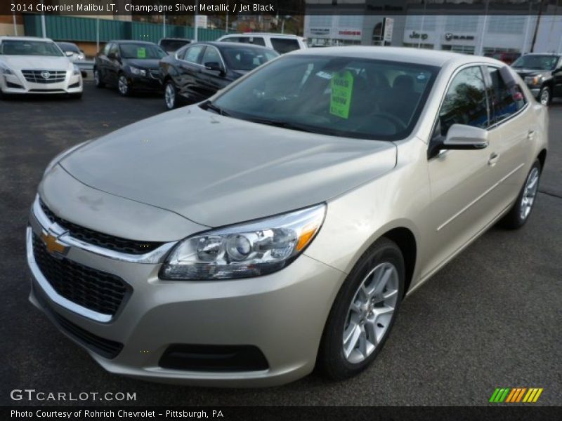 Champagne Silver Metallic / Jet Black 2014 Chevrolet Malibu LT
