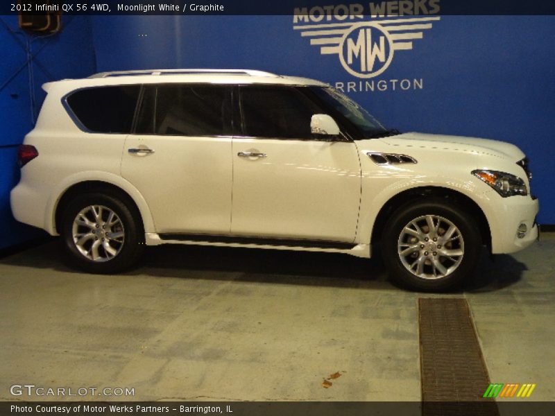 Moonlight White / Graphite 2012 Infiniti QX 56 4WD